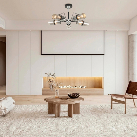 Люстра на штанге Arte Milano 320207/5 BK.CR