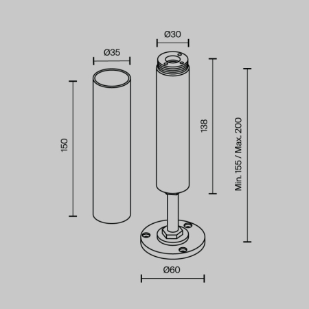 Крепеж Maytoni Technical CA025BA-B