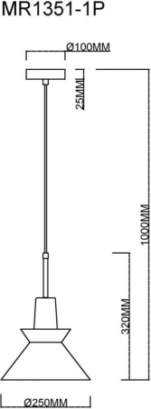 Подвесной светильник MyFar MR1351-1P