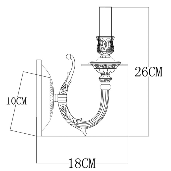 Бра ARTE Lamp A5966AP-1WG