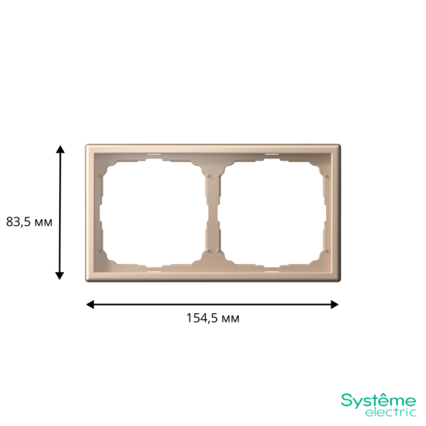 Рамка 2-м ArtGallery универс. песочн. SE GAL001202