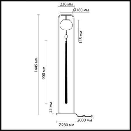 Торшер Odeon Light 5432/1F