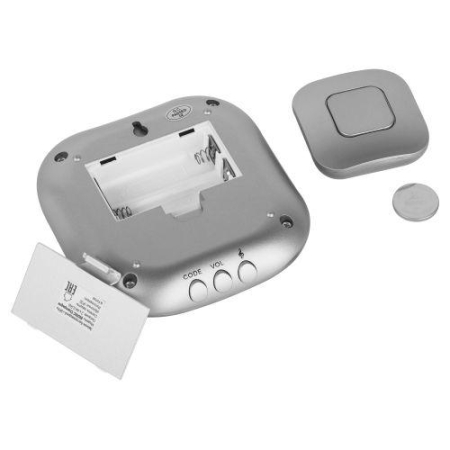 Звонок беспроводной BIONIC Silver ЭРА Б0017749