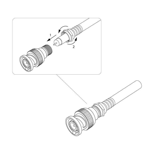 Переход штекер BNC - гнездо F REXANT