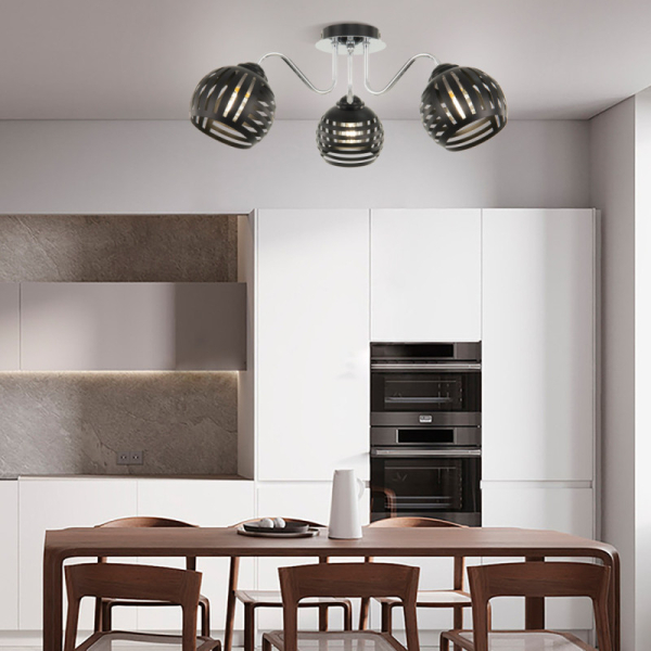 Накладная люстра Arte Milano 325107/3 BK.CR