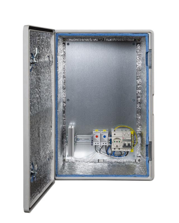 Шкаф монтажный композитный 360х560х250 Пластик-3УТП+ Mastermann 00-01021466