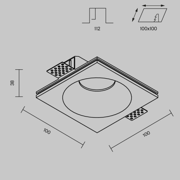 Maytoni Technical DL129-GU10-01-W