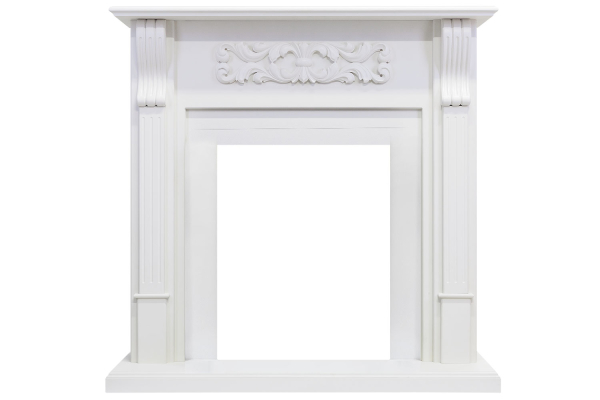 Royal Flame Каминокомплект Venice - Фактурный белый с очагом Aspen Gold