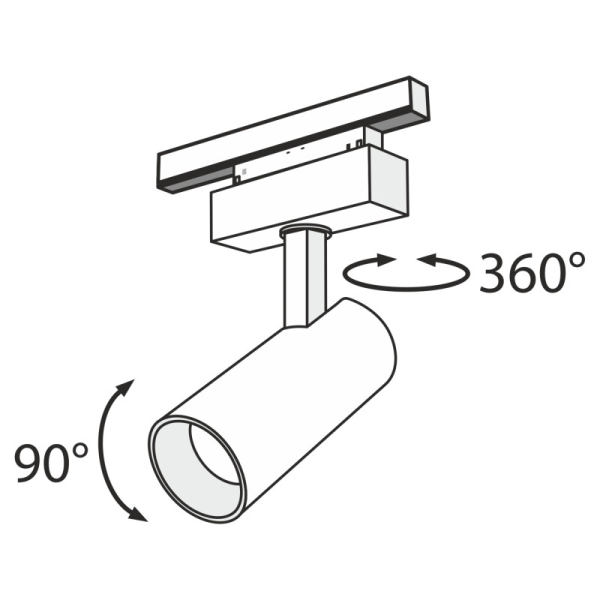 Светильник на шине Maytoni Technical TR019-2-15W4K-B