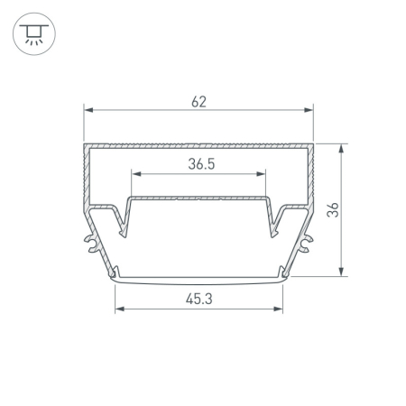 Профиль Arlight 040700