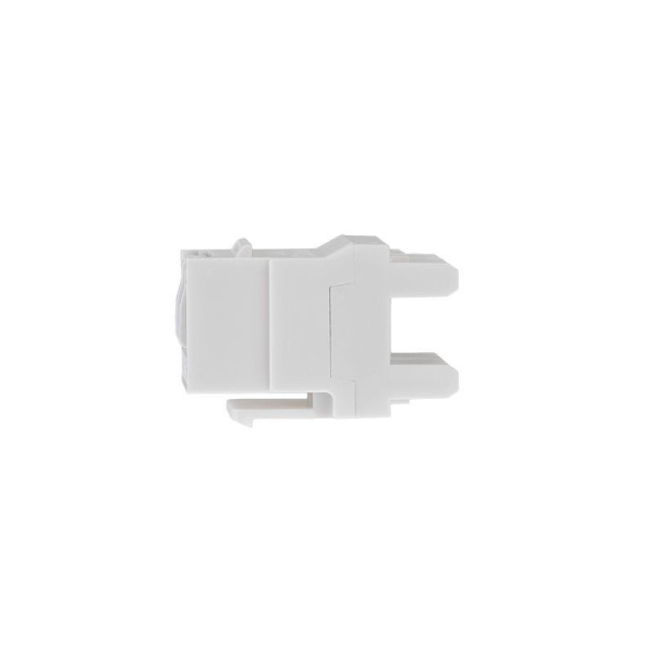 Модуль Keystone Jack RJ-45(8P8C), UTP неэкранированный, CAT 6, тип 180 градусов, с пылезащитной шторкой, белый REXANT PRO