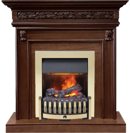 Dimplex Каминокомплект Valletta - Темный дуб с очагом Danville Brass FB2