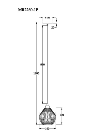 Подвесной светильник MyFar MR2260-1P