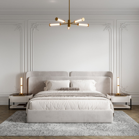 Люстра на штанге Eurosvet 50386/5 LED латунь