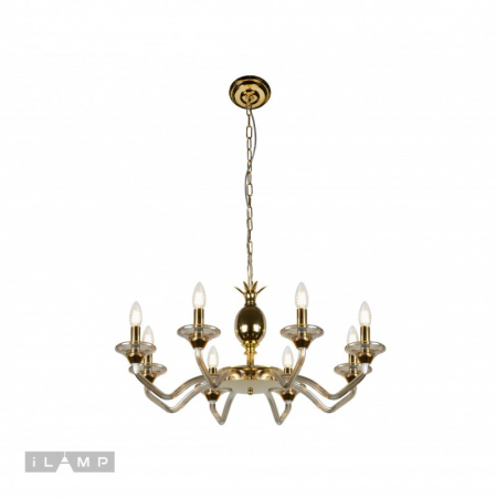 Подвесная люстра iLamp YT2049-8 GD+COG