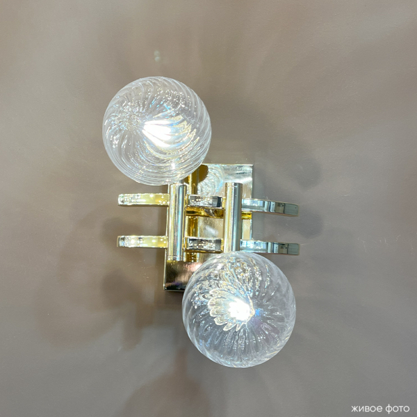 Crystal Lux Бра Crystal Lux LUXURY AP2 GOLD