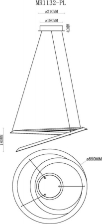 Подвесная люстра MyFar MR1132-PL