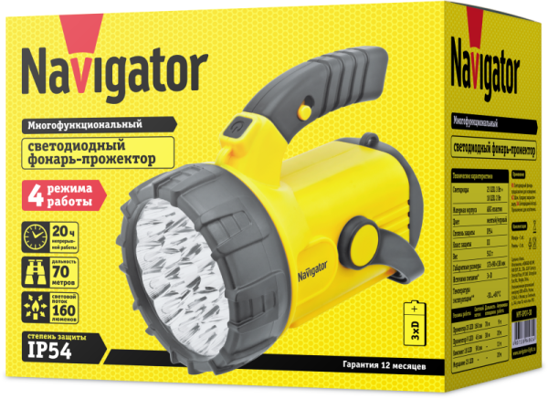 Фонарь 94 961 NPT-SP07-3D Navigator 94961