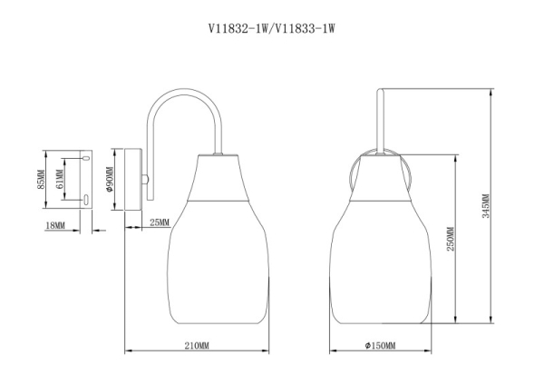 Бра Moderli V11832-1W