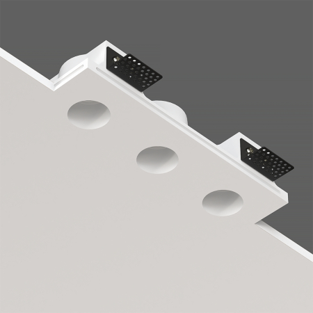 QUASAR 40 TRIO Встраиваемый потолочный гипсовый светильник