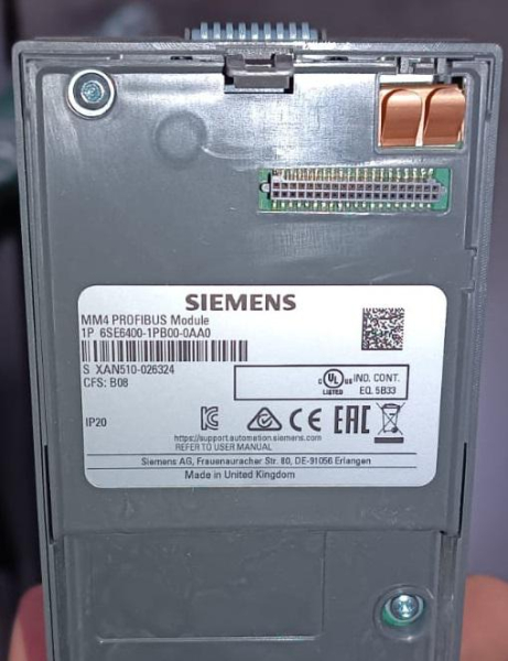 Модуль PROFIBUS MICROMASTER 4 Siemens 6SE64001PB000AA0