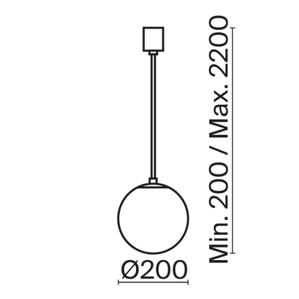 Подвесной светильник Maytoni Technical P039PL-5W4K-20-B