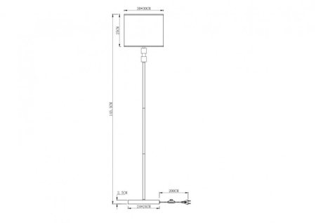 Торшер ARTE Lamp A5896PN-1PB