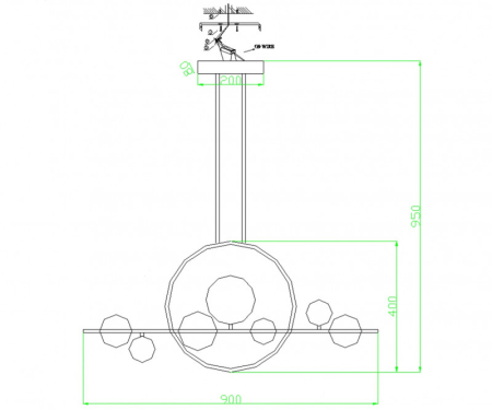 Люстра на штанге Kink Light 09408-7L,19