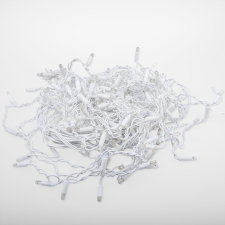 Гирлянда светодиодная Бахрома (Айсикл) 2,4х0,6м 88 LED БЕЛЫЙ белый ПВХ IP65 эффект мерцания 230В нужен блок 303-500-1 NEON-NIGHT