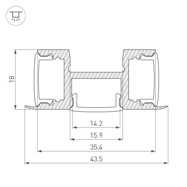Профиль Arlight 018829