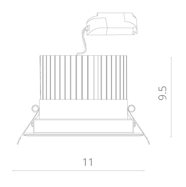 Встраиваемый светильник ARTE Lamp A3310PL-1WH