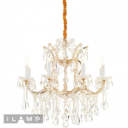 Подвесная люстра iLamp 6071-8 GD+CL