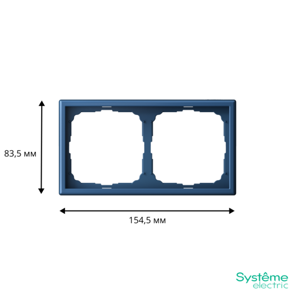 Рамка 2-м ArtGallery универс. аквамарин SE GAL001102