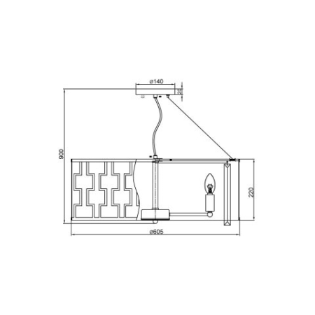 Подвесная люстра Vele Luce VL3124P08