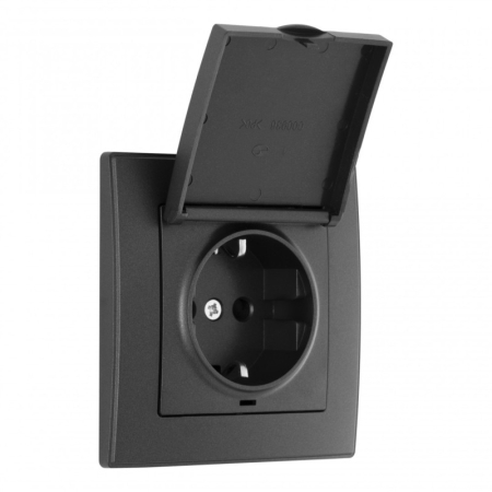 Розетка Arte Milano SET06-1-41-1 black