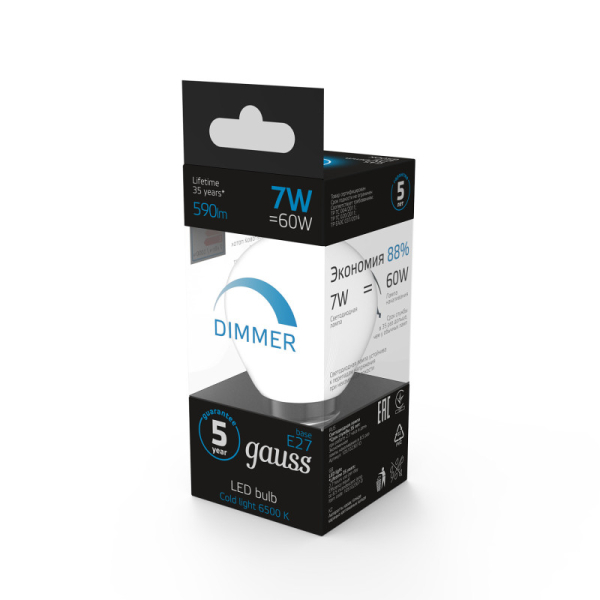 Светодиодная лампа Gauss 105102307-D