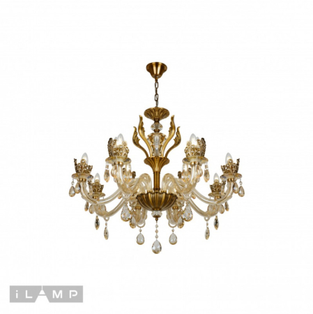 Подвесная люстра iLamp 61078-8+4 BR