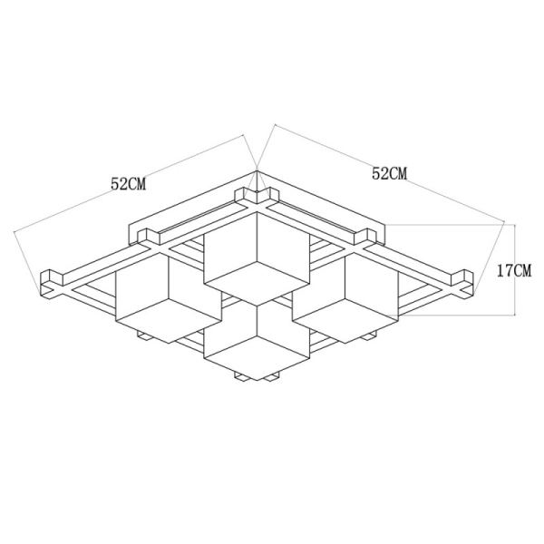 Накладная люстра ARTE Lamp A8252PL-4CK