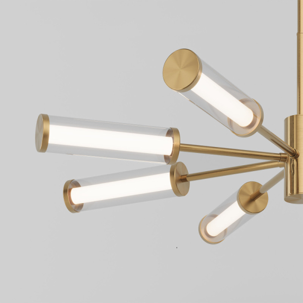 Люстра на штанге Eurosvet 50386 LED латунь