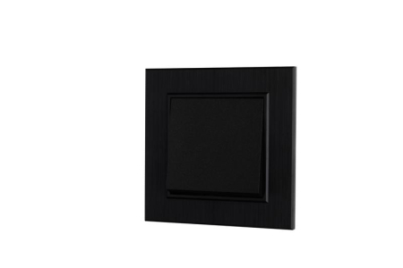 Выключатель 1-клав. Karea LINE STAR чер. Makel 86054001