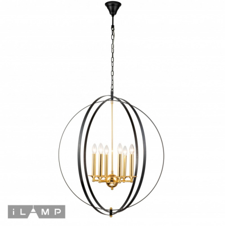 Подвесная люстра iLamp 9977-800 GL+BK