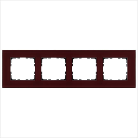 Рамка 4-м G-Glass стекло гранат. JasmartG1004GH