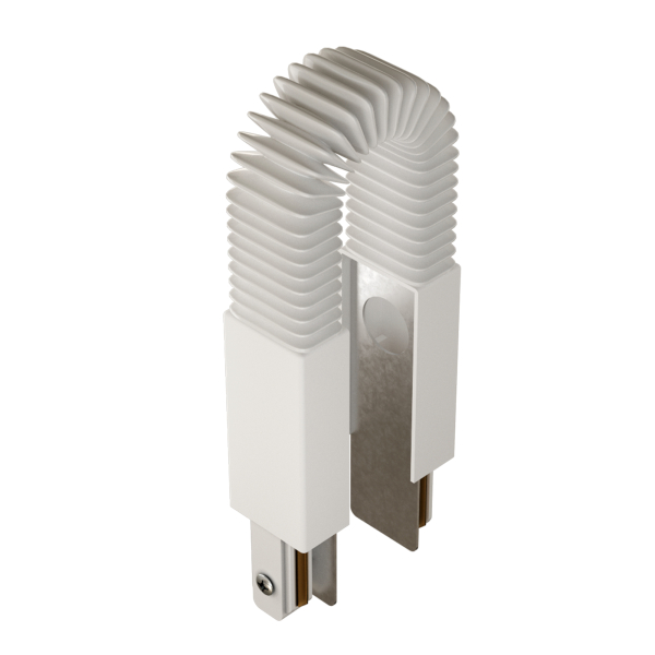 Соединитель гибкий в гофре Geniled для однофазного шинопровода Белый