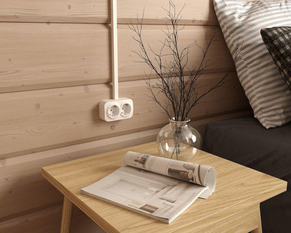 Розетка 2-м ОП Quteo 16А IP20 250В 2х2P+E с заземл. защ. шторки бел. IEK 782237