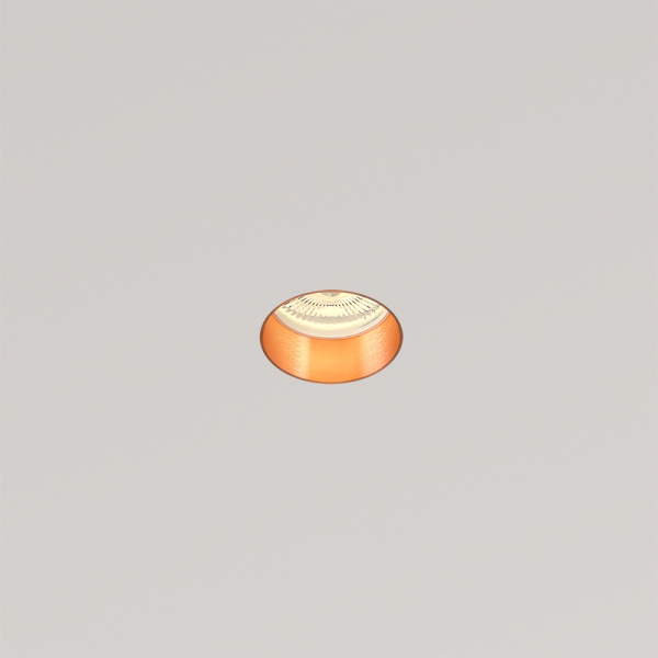 QUASAR 55 FLAT COPPER Встраиваемый потолочный гипсовый светильник