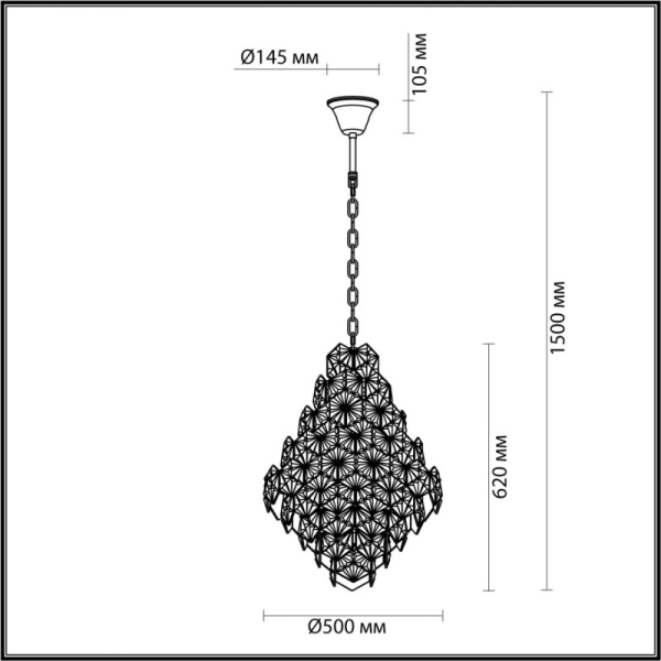 Подвесная люстра Odeon Light 4923/10A