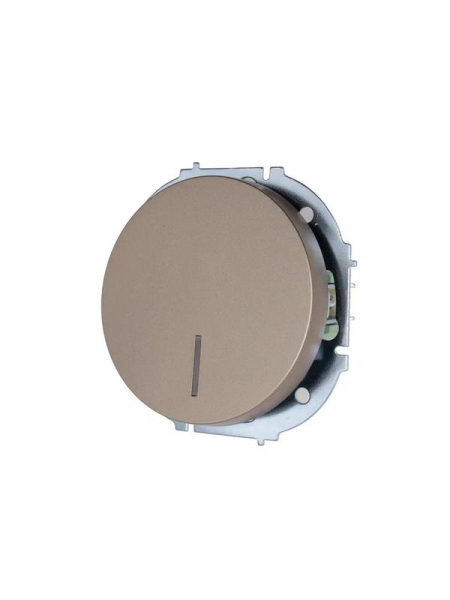 Выключатель 1-кл. СП OSEN 10А IP20 с подсветкой механизм титан LEZARD 743-3788-111