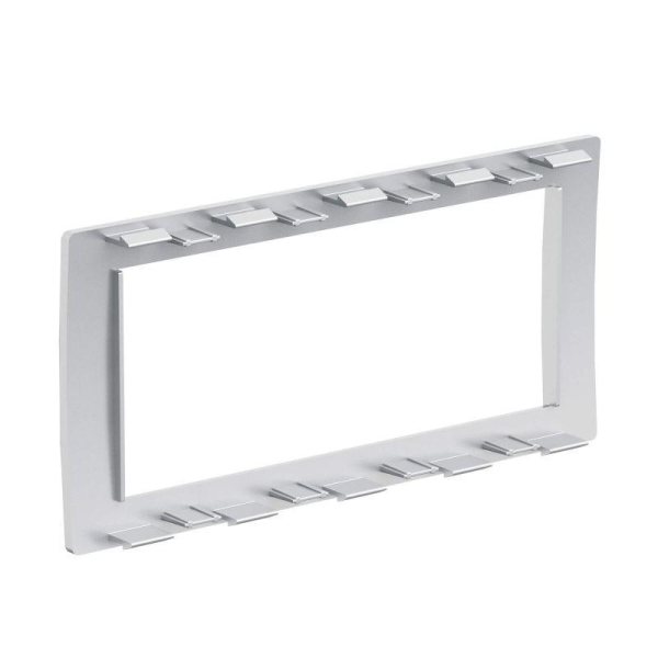 Рамка 4мод. универс. под Brava/VIVA/45х45 сер. металлик DKC F00013G