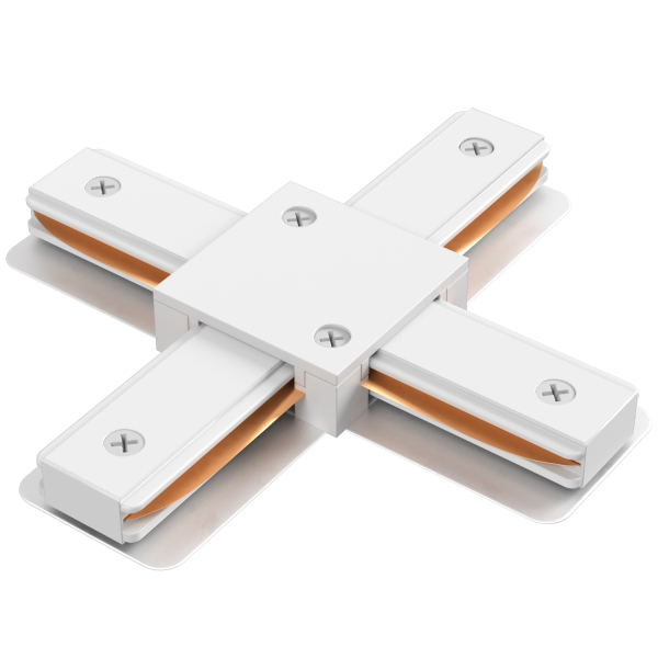 Crystal Lux Соединитель X-образный (однофазный) Crystal Lux CLT 0.211 09 WH