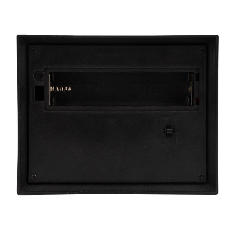 Светодиодный камин Фьюжн с эффектом живого огня 14,7x11,7x25 см, батарейки 2хС (не в комплекте) USB, черный